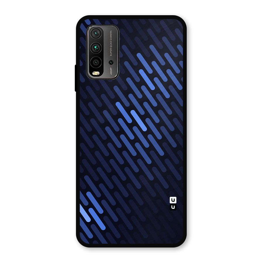 Pipe Shades Pattern Printed Metal Back Case for Redmi 9 Power