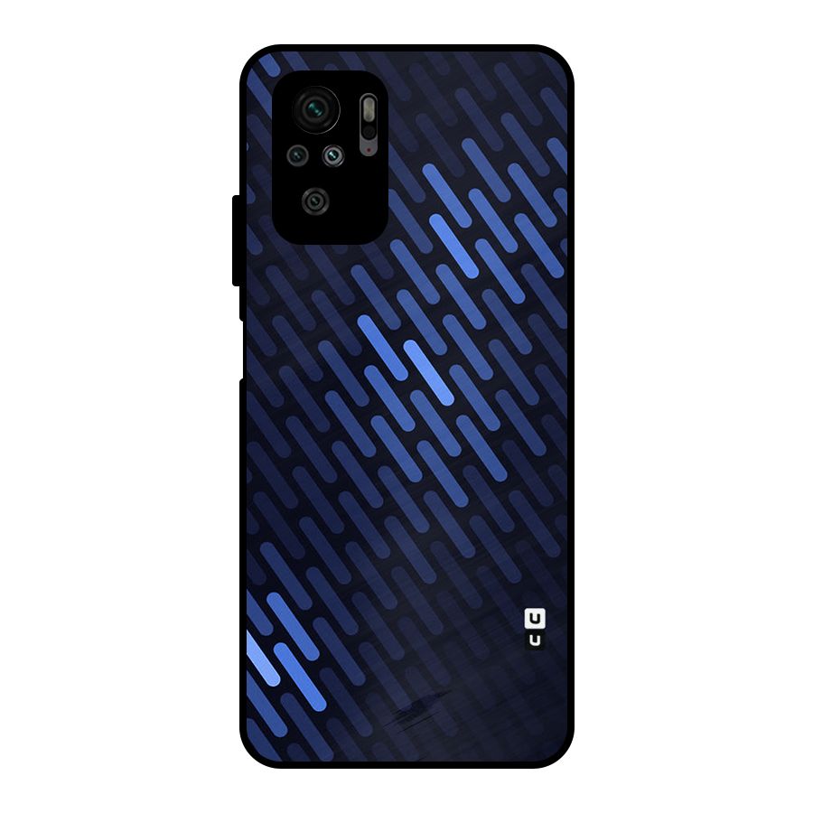 Pipe Shades Pattern Printed Metal Back Case for Redmi Note 10S