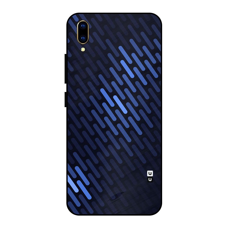 Pipe Shades Pattern Printed Metal Back Case for Vivo V11 Pro