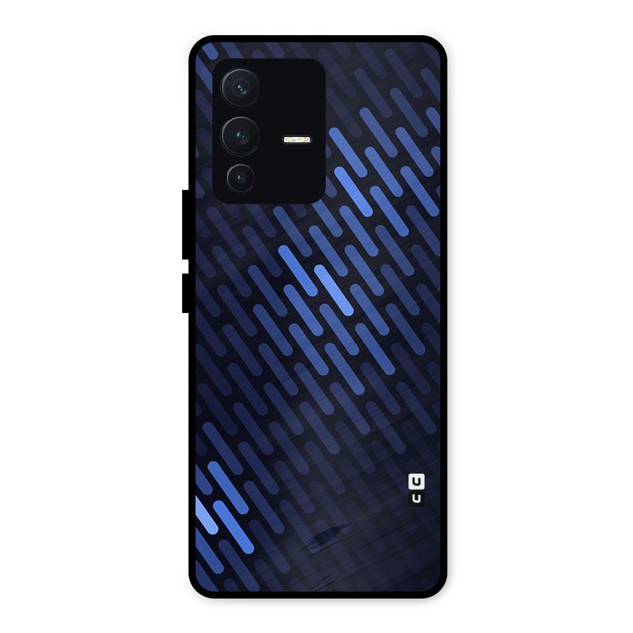 Pipe Shades Pattern Printed Metal Back Case for Vivo V23 5G