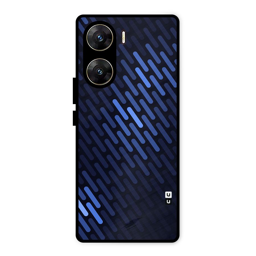 Pipe Shades Pattern Printed Metal Back Case for Vivo V29e