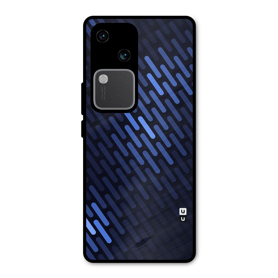 Pipe Shades Pattern Printed Metal Back Case for Vivo V30