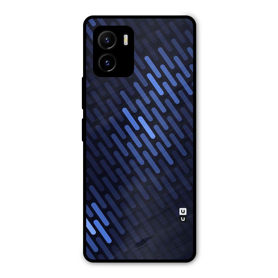 Pipe Shades Pattern Printed Metal Back Case for Vivo Y15s