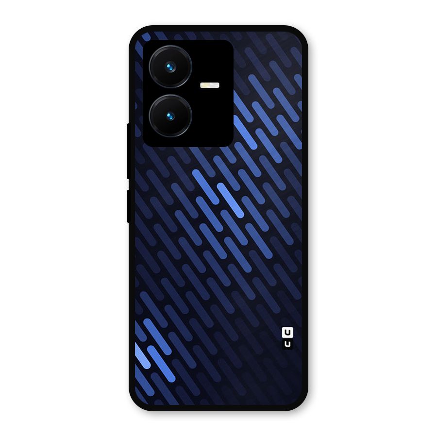 Pipe Shades Pattern Printed Metal Back Case for Vivo Y22