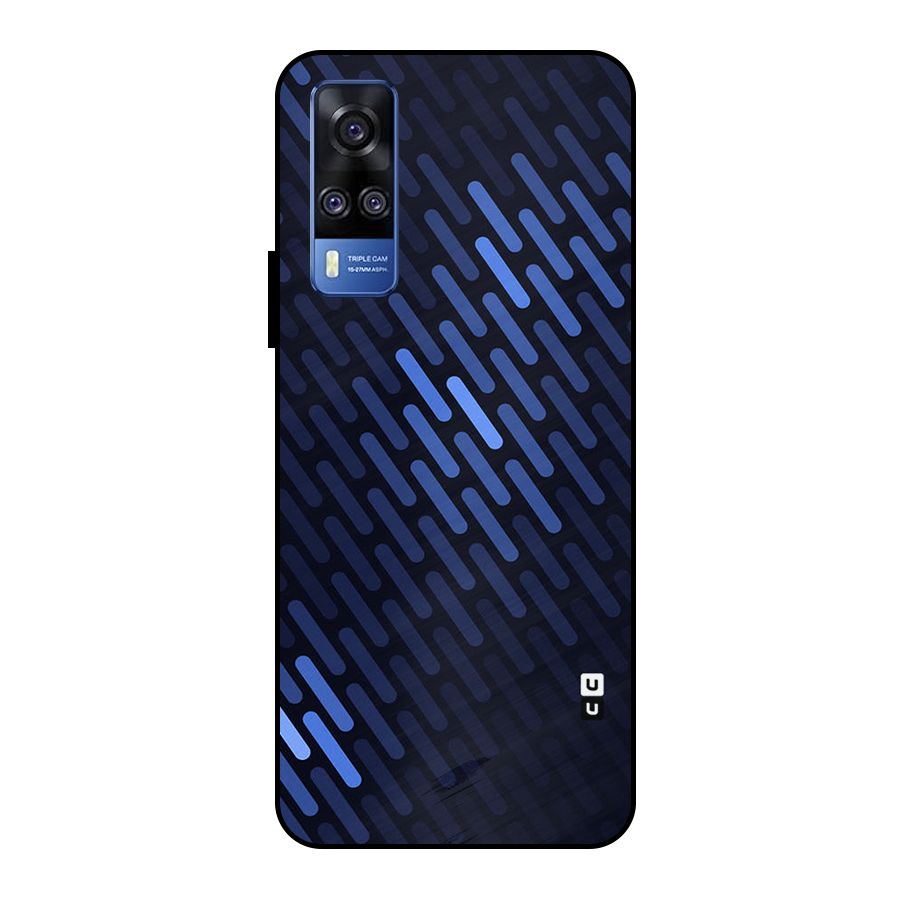 Pipe Shades Pattern Printed Metal Back Case for Vivo Y51