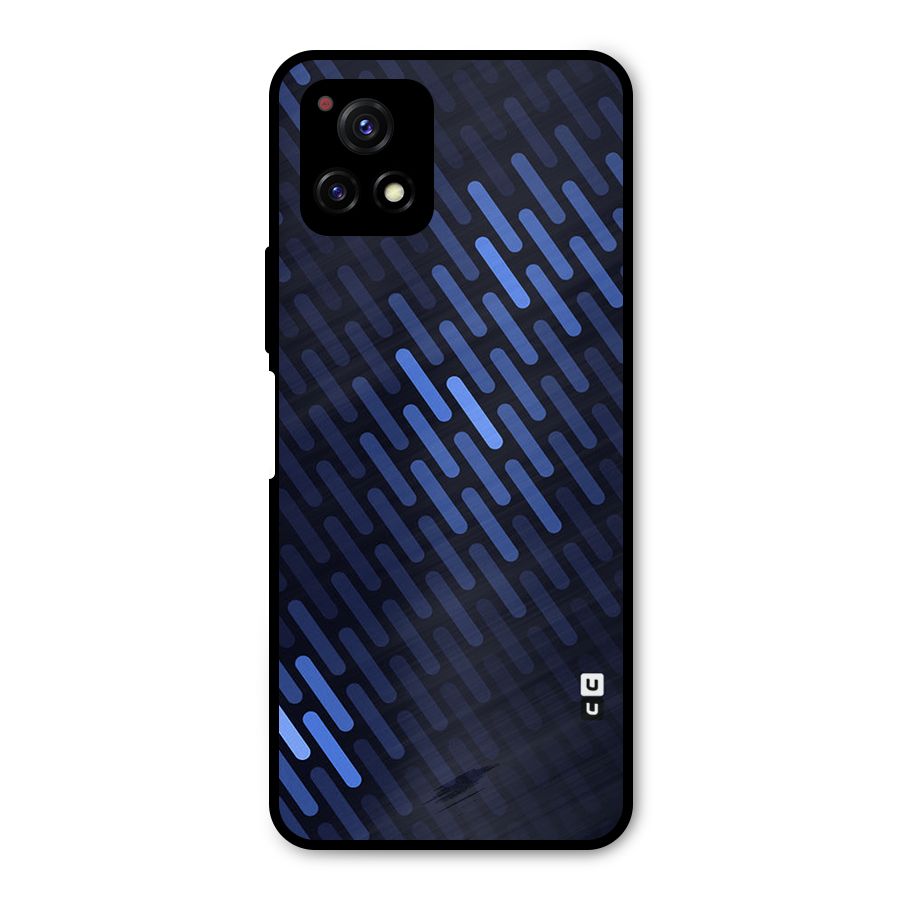 Pipe Shades Pattern Printed Metal Back Case for Vivo Y72 5G