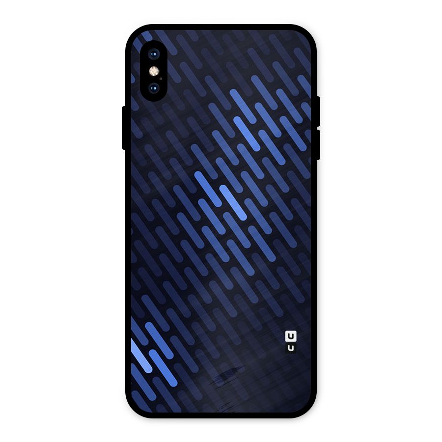 Pipe Shades Pattern Printed Metal Back Case for iPhone XS Max