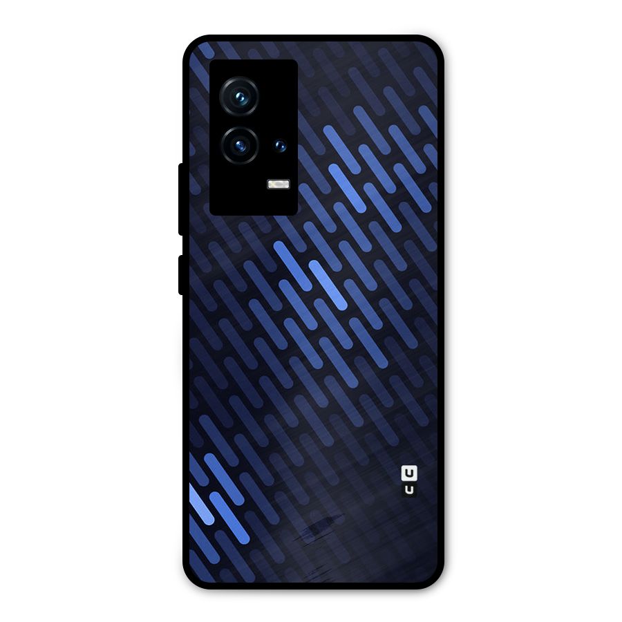 Pipe Shades Pattern Printed Metal Back Case for iQOO 9 5G