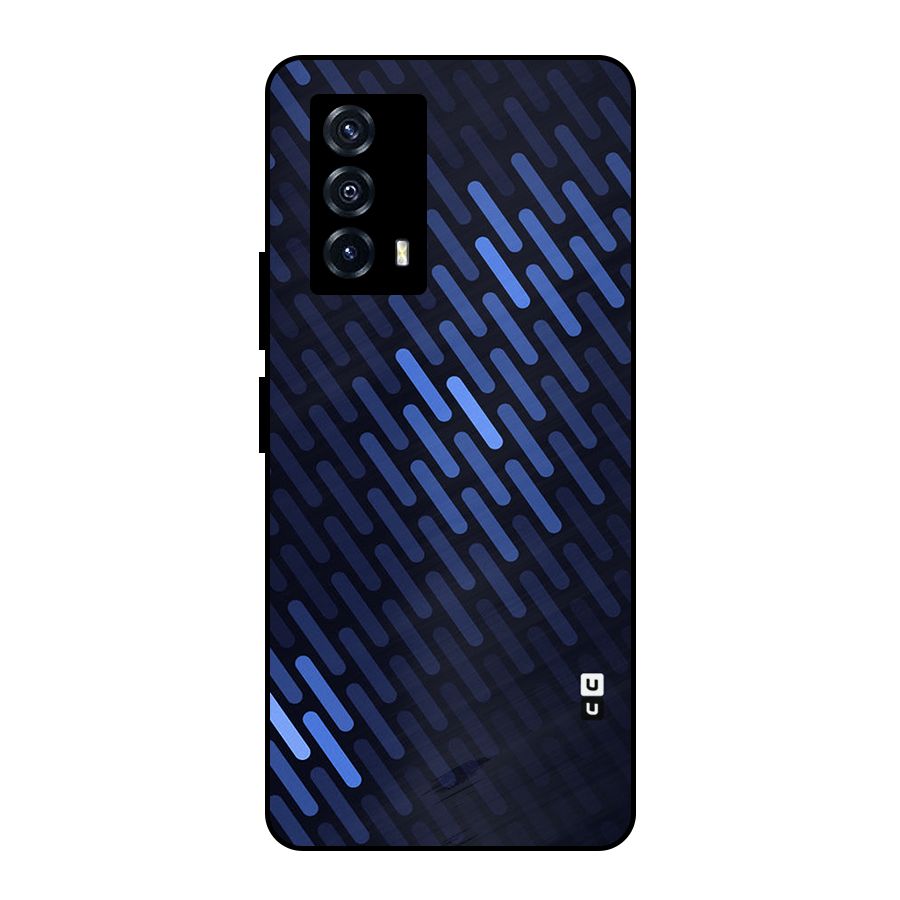 Pipe Shades Pattern Printed Metal Back Case for iQOO Z5