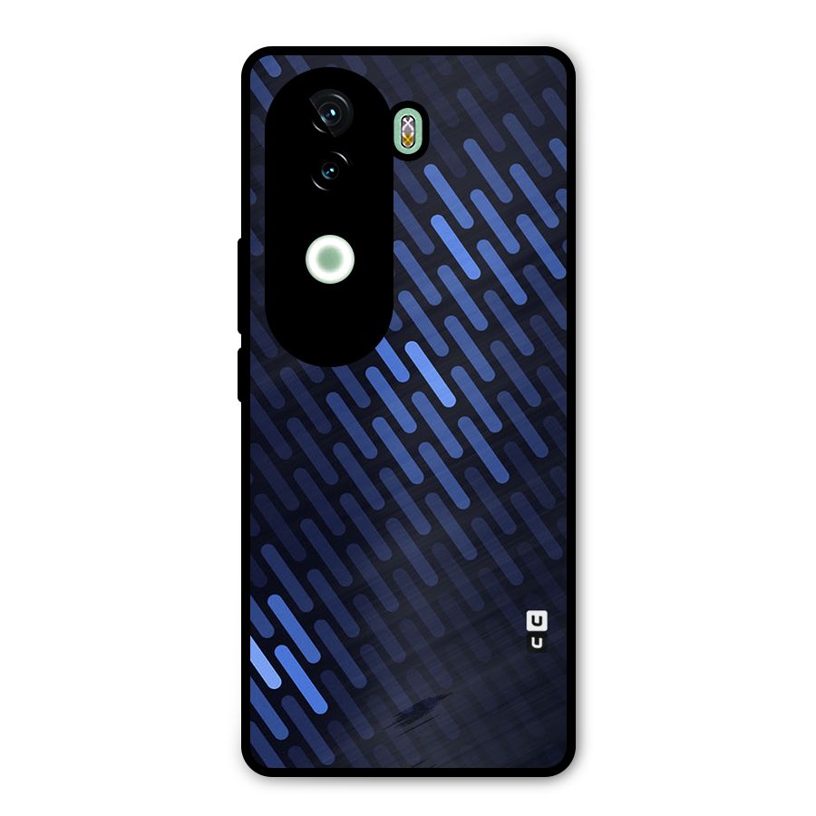 Pipe Shades Pattern Printed Metal Back Case for iQOO Z9s