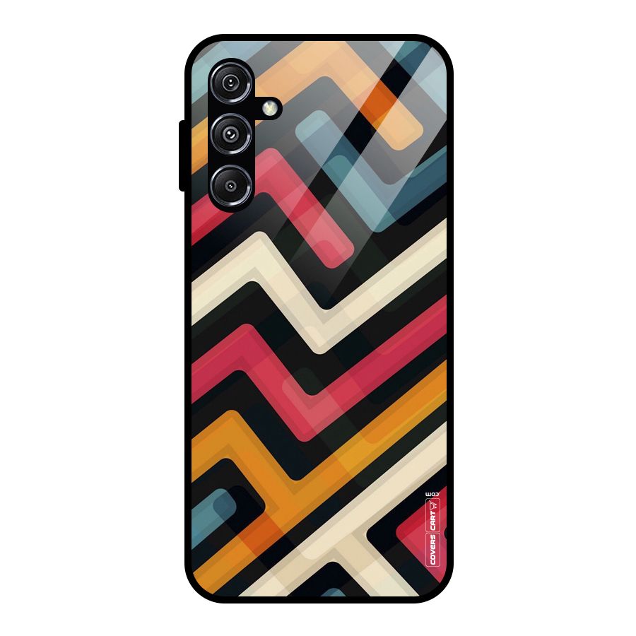 Pipelines Glass Back Case for Galaxy M34 5G