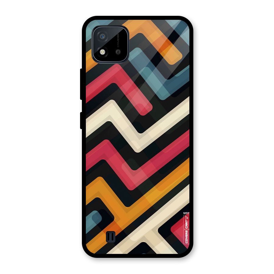 Pipelines Glass Back Case for Realme C11 2021