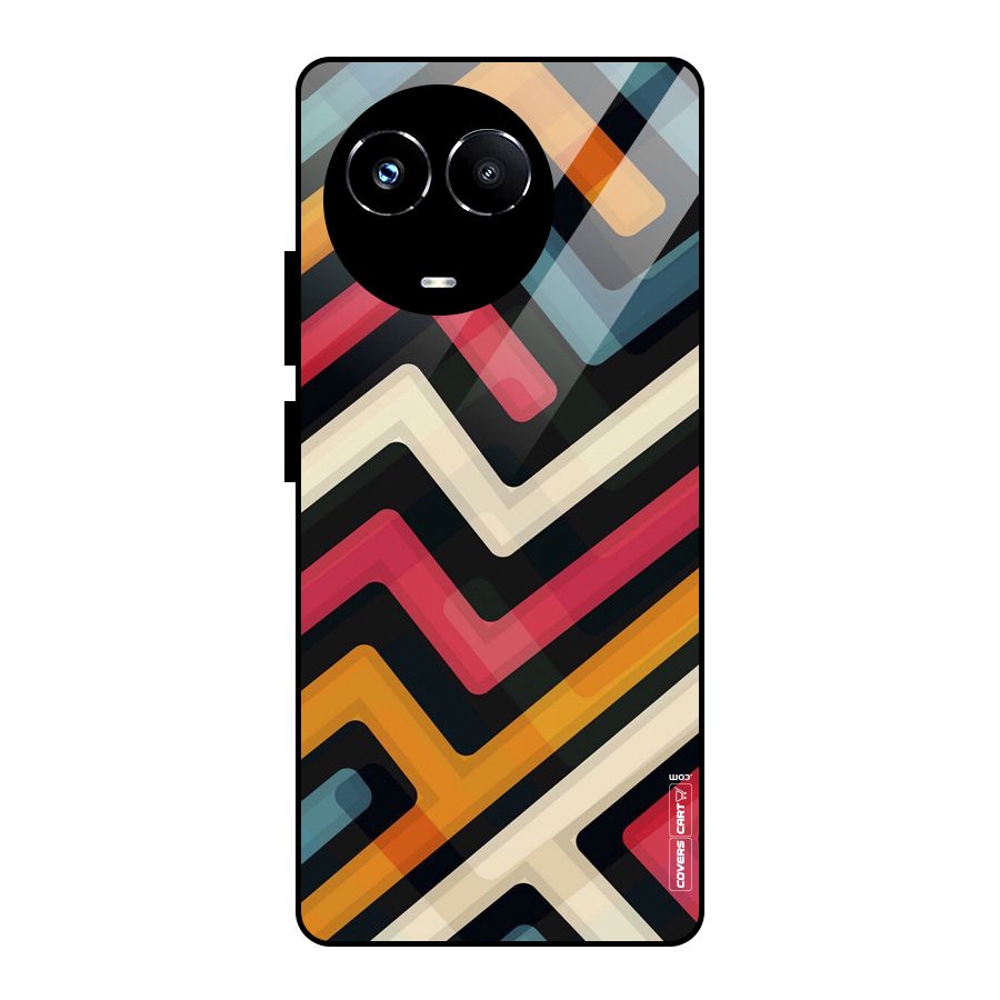 Pipelines Glass Back Case for Realme Narzo 60X