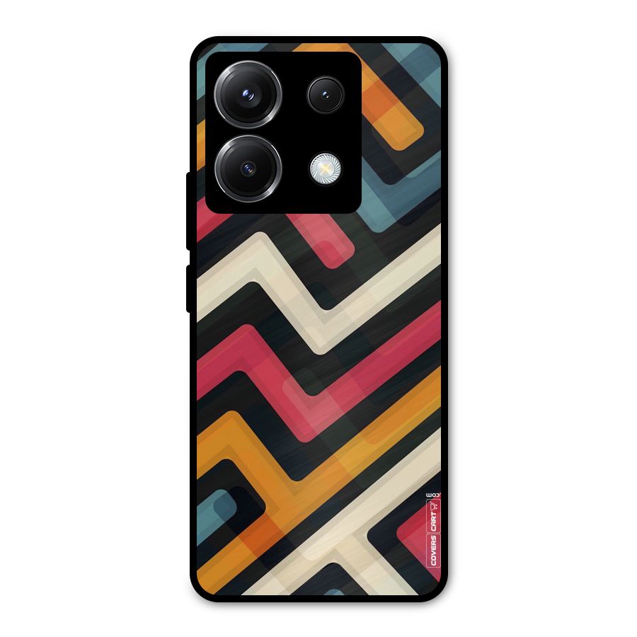 Pipelines Metal Back Case for Poco X6