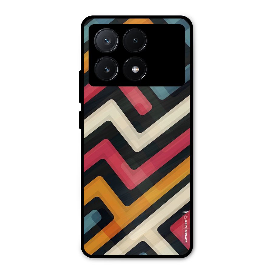 Pipelines Metal Back Case for Poco X6 Pro