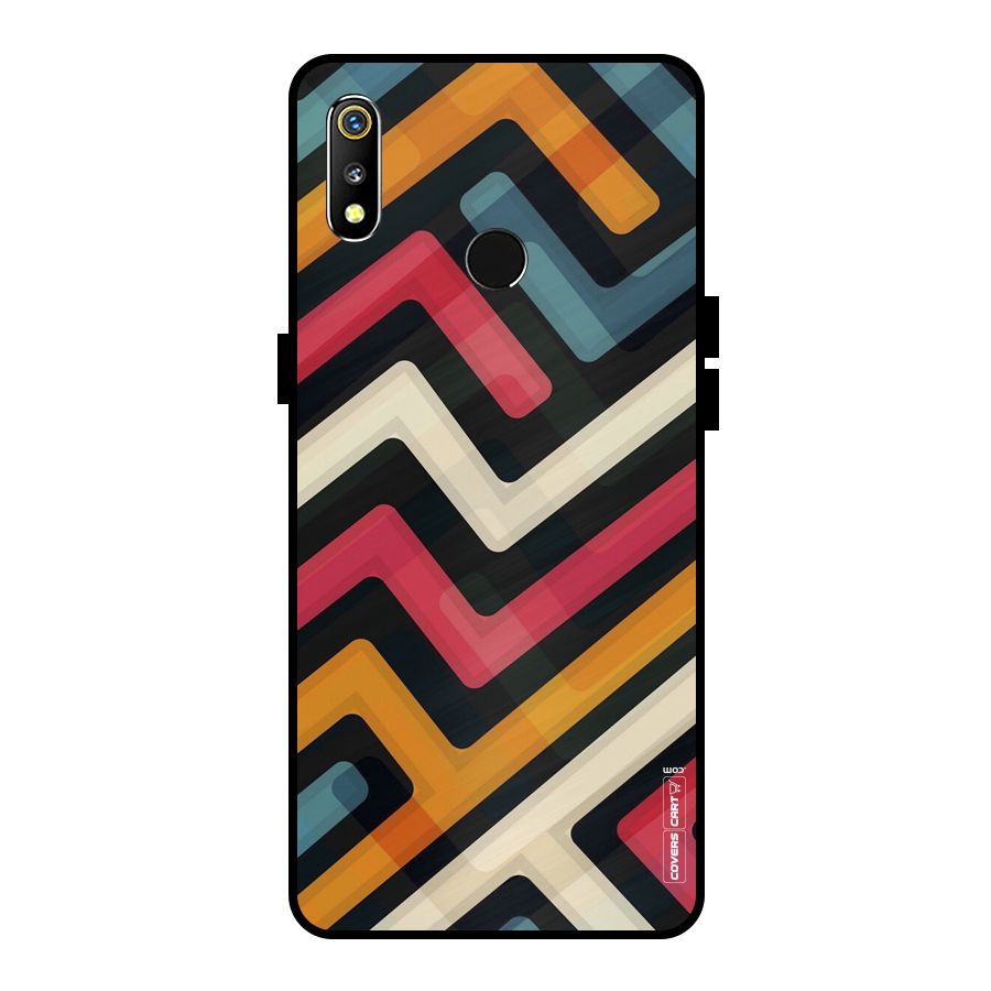 Pipelines Metal Back Case for Realme 3i