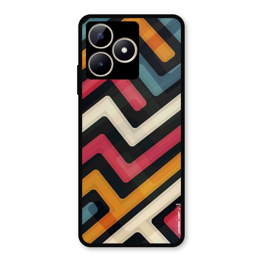 Pipelines Metal Back Case for Realme Narzo N53