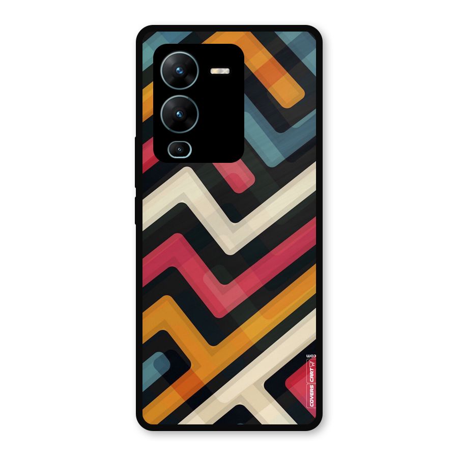 Pipelines Metal Back Case for Vivo V25 Pro