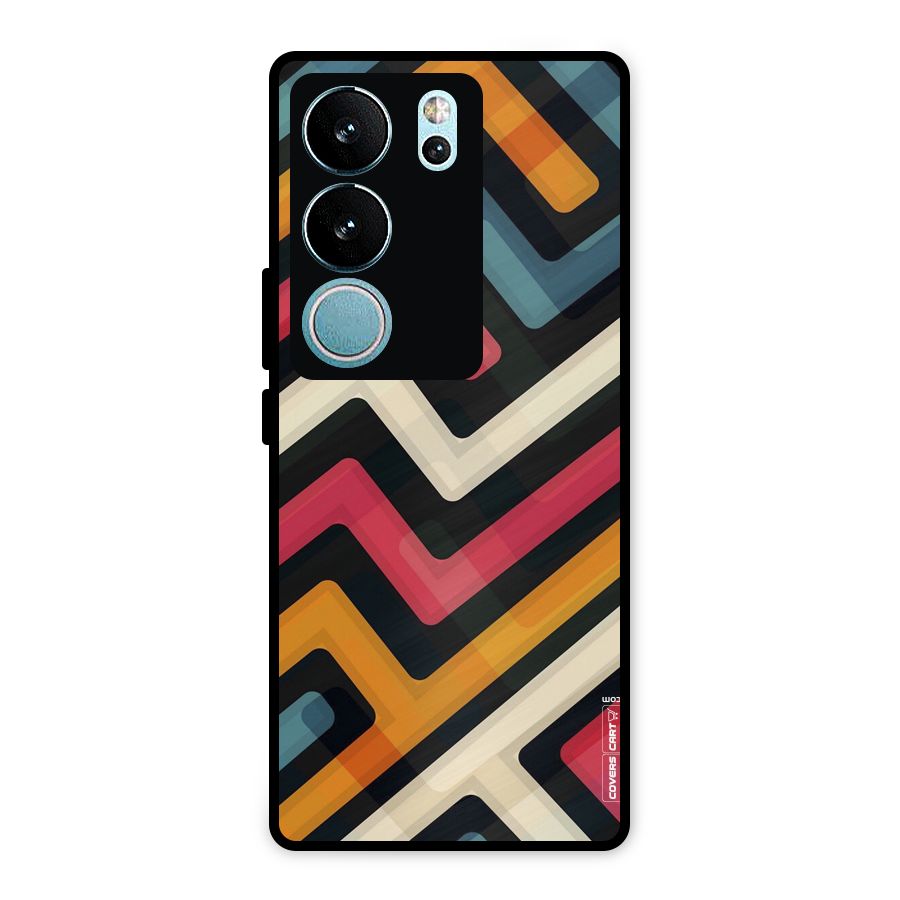Pipelines Metal Back Case for Vivo V29 Pro