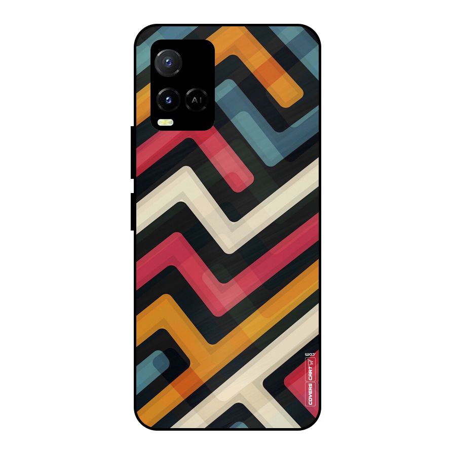 Pipelines Metal Back Case for Vivo Y21 2021