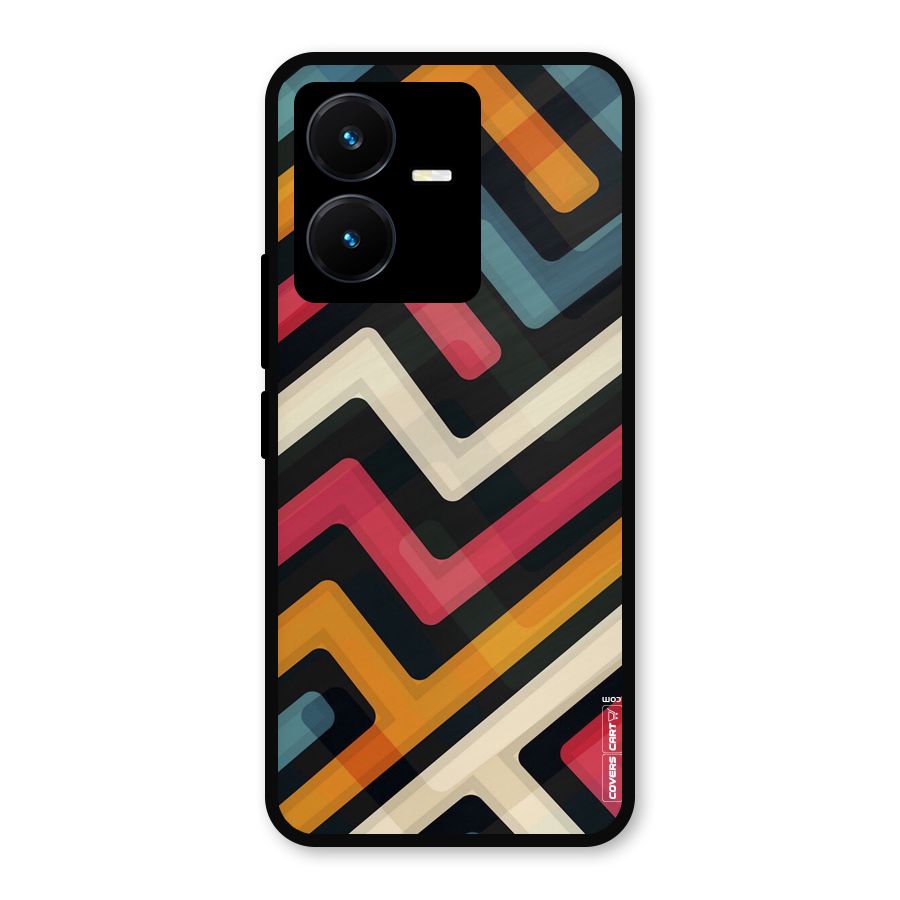 Pipelines Metal Back Case for Vivo Y22s