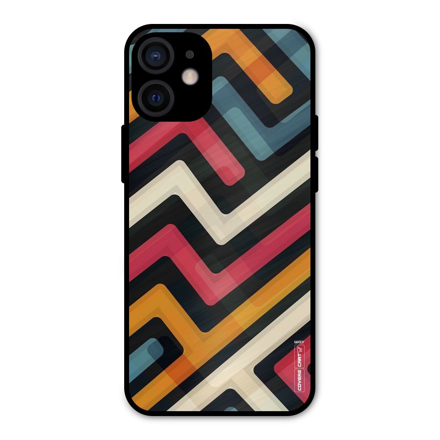 Pipelines Metal Back Case for iPhone 12 Mini