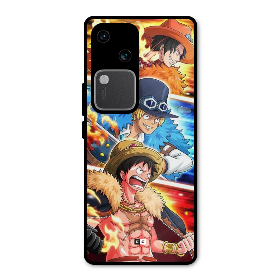 Pirate Brothers Metal Back Case for Vivo V30 Pro