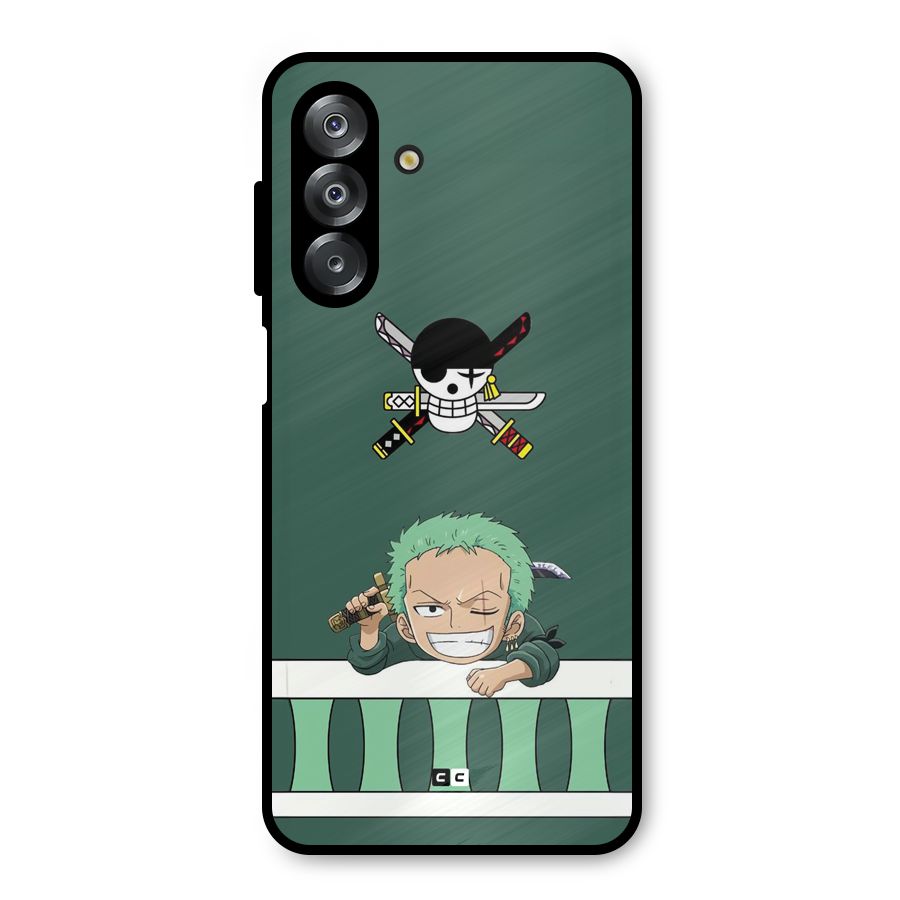 Pirate Hunter Zoro Metal Back Case for Galaxy A26