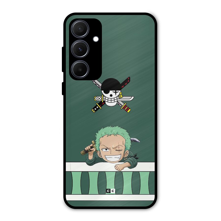 Pirate Hunter Zoro Metal Back Case for Galaxy A35