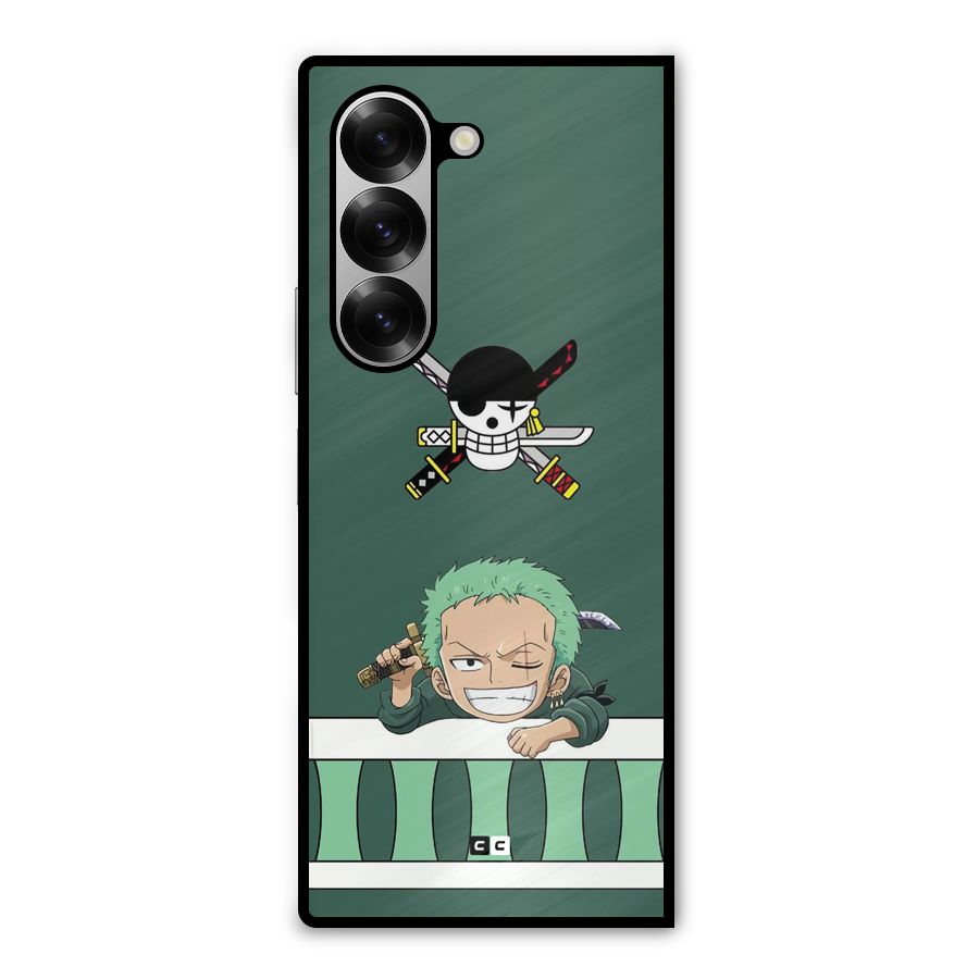Pirate Hunter Zoro Metal Back Case for Galaxy Z Fold6
