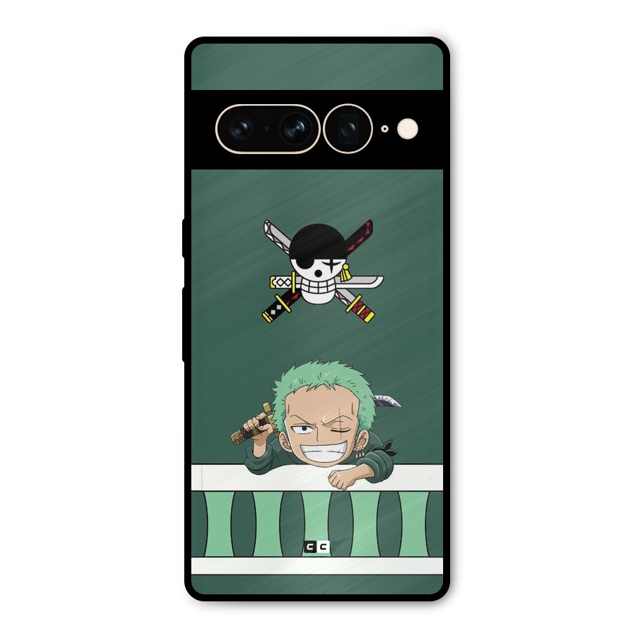 Pirate Hunter Zoro Metal Back Case for Google Pixel 7 Pro