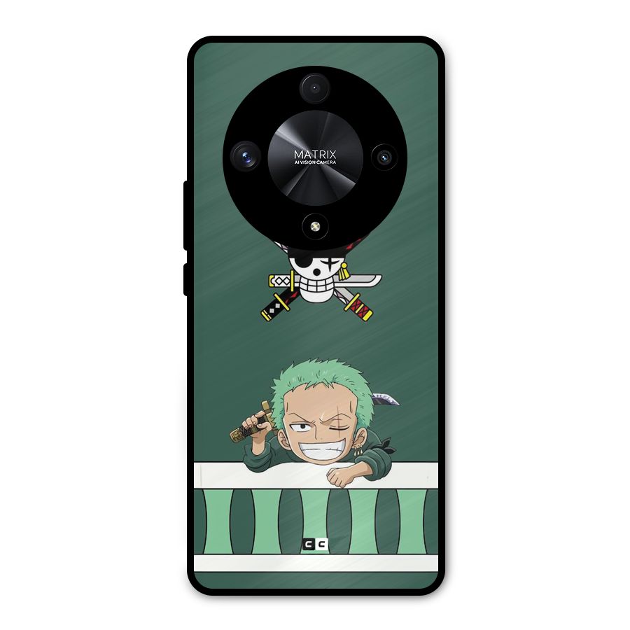 Pirate Hunter Zoro Metal Back Case for Honor X9b