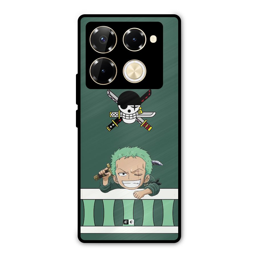 Pirate Hunter Zoro Metal Back Case for Infinix Note 40 Pro