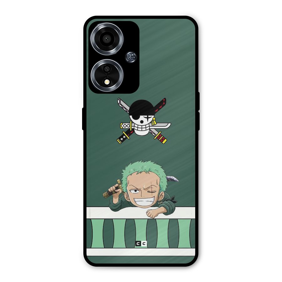 Pirate Hunter Zoro Metal Back Case for Oppo A59
