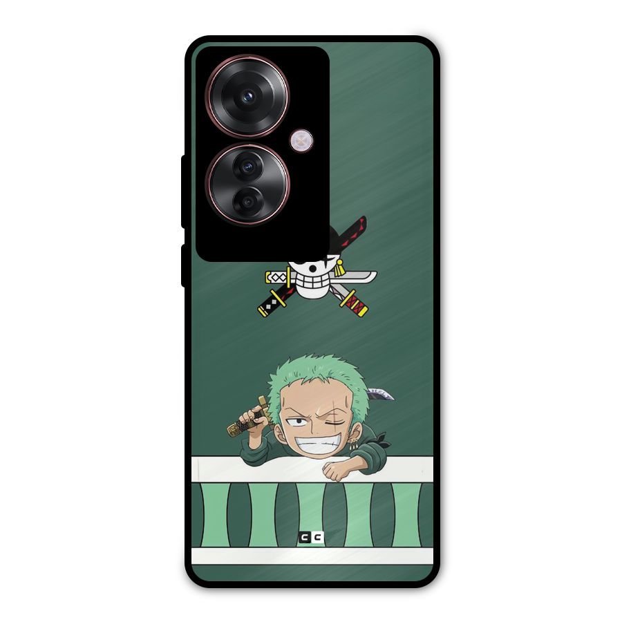 Pirate Hunter Zoro Metal Back Case for Oppo F25 Pro
