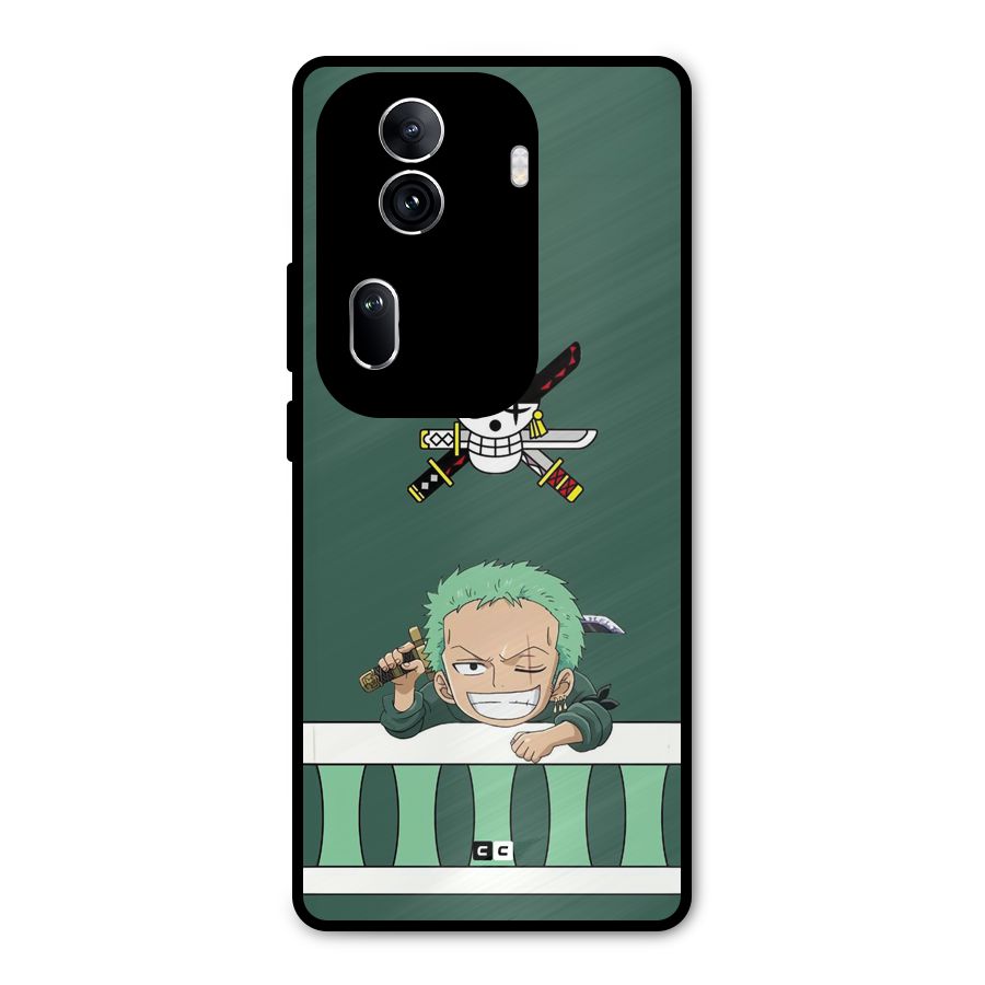 Pirate Hunter Zoro Metal Back Case for Oppo Reno11 Pro 5G