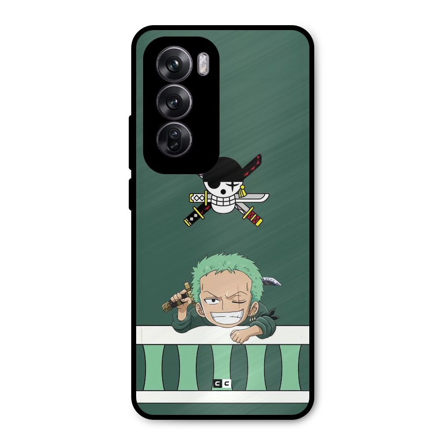 Pirate Hunter Zoro Metal Back Case for Oppo Reno12 Pro