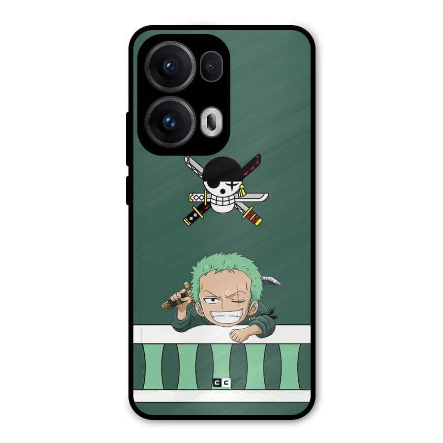Pirate Hunter Zoro Metal Back Case for Oppo Reno13 Pro