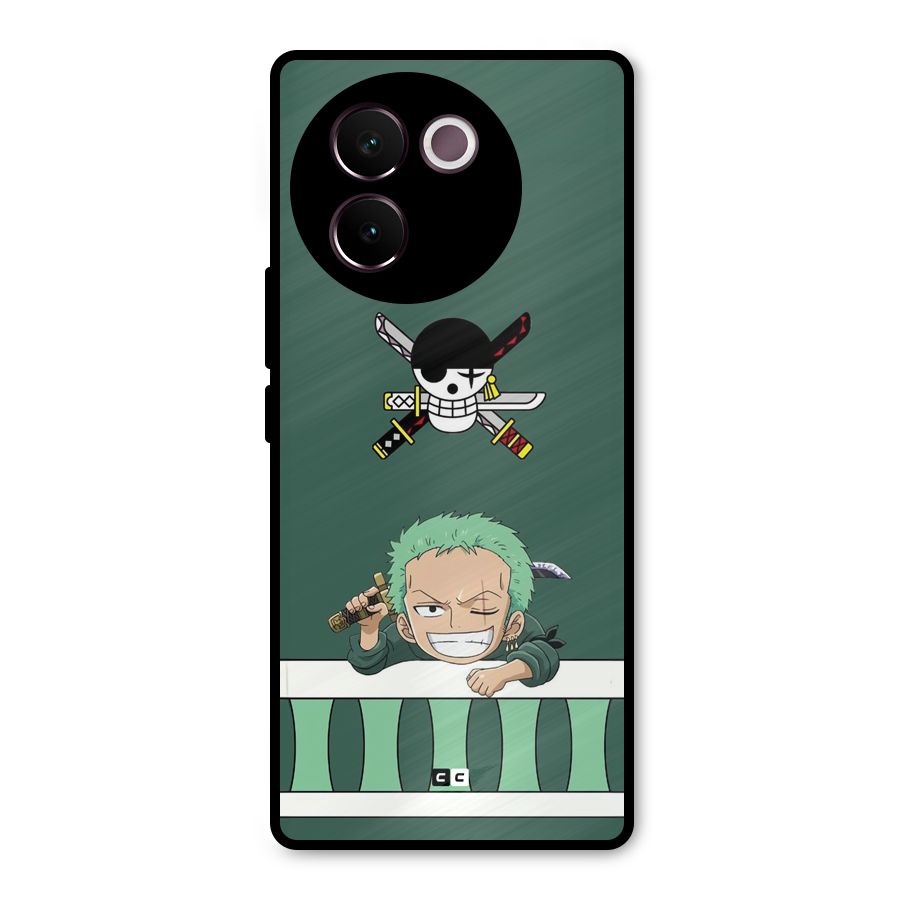 Pirate Hunter Zoro Metal Back Case for Vivo V30e