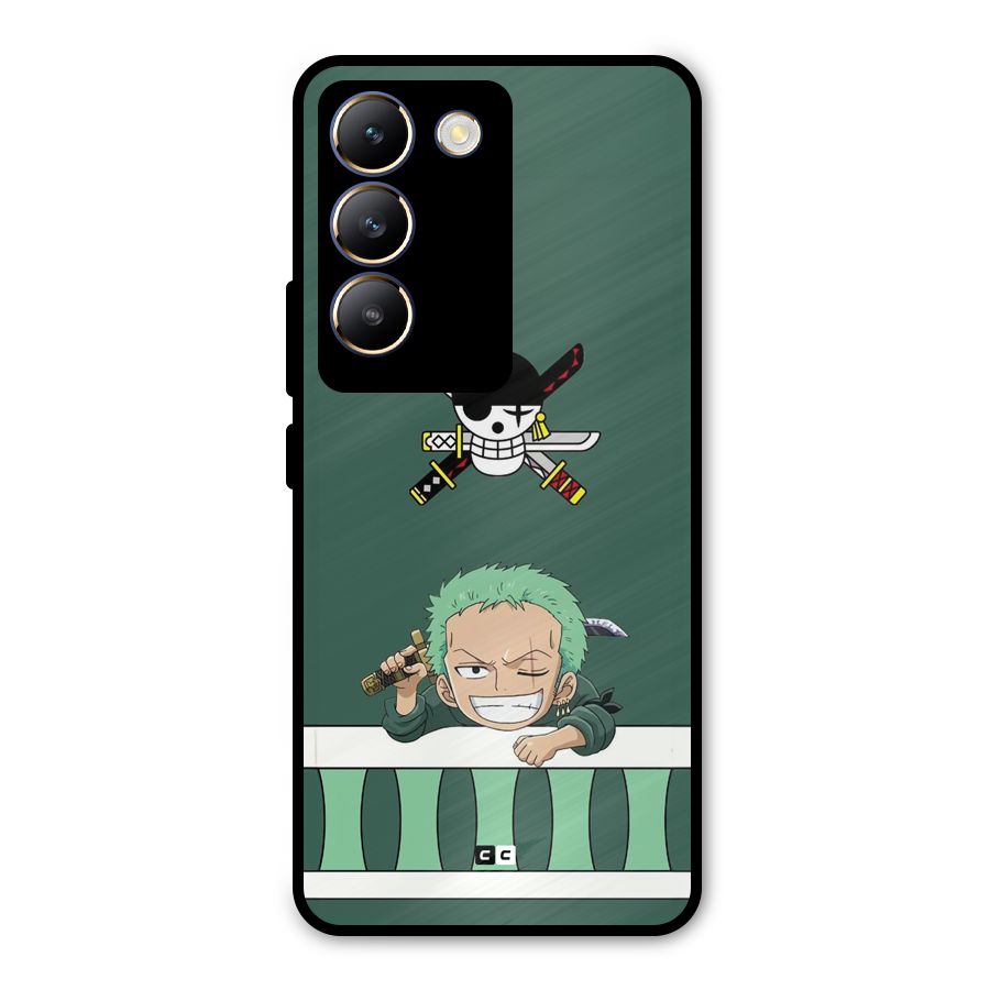 Pirate Hunter Zoro Metal Back Case for Vivo Y200e