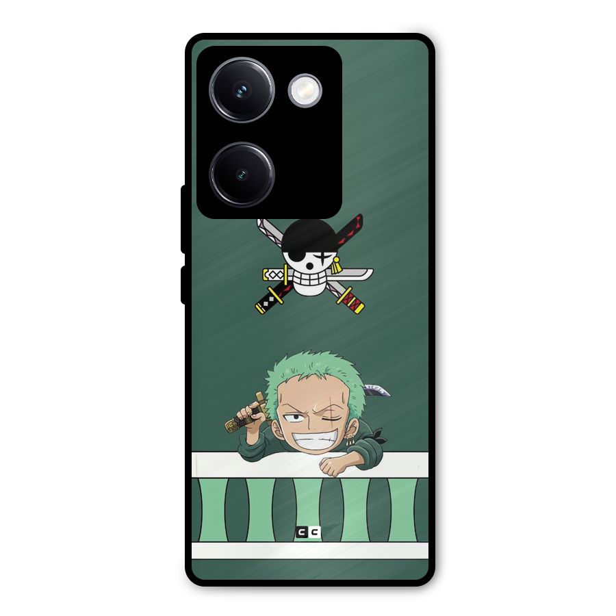 Pirate Hunter Zoro Metal Back Case for Vivo Y300 Plus