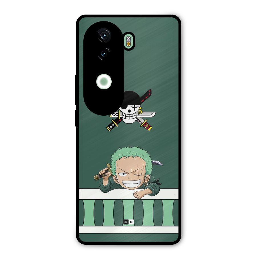 Pirate Hunter Zoro Metal Back Case for iQOO Z9s