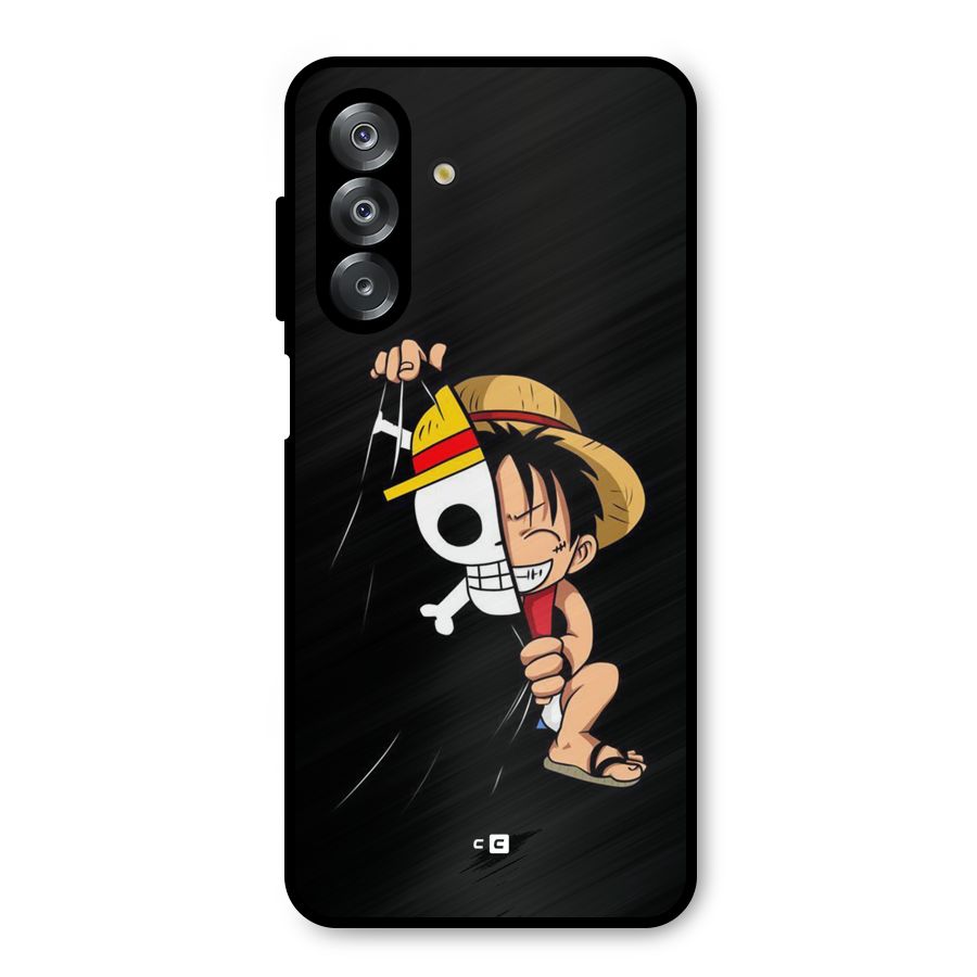 Pirate Luffy Metal Back Case for Galaxy A26