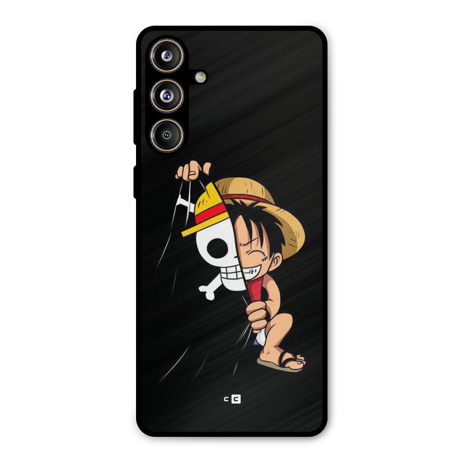 Pirate Luffy Metal Back Case for Galaxy F55