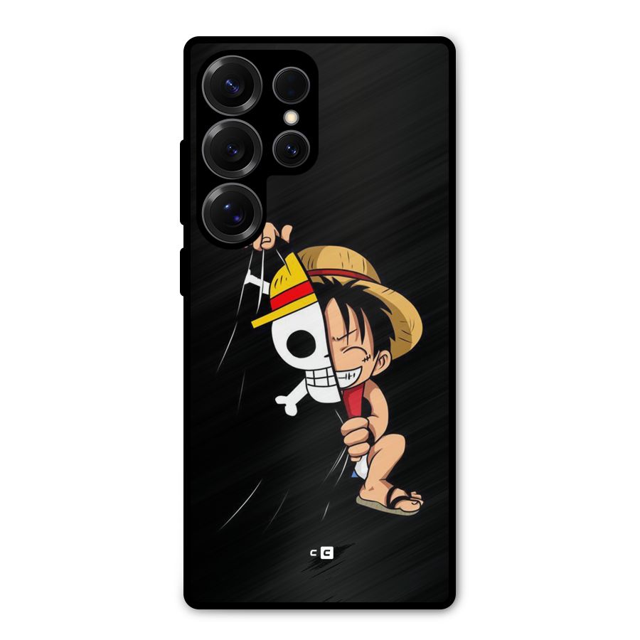 Pirate Luffy Metal Back Case for Galaxy S25 Ultra