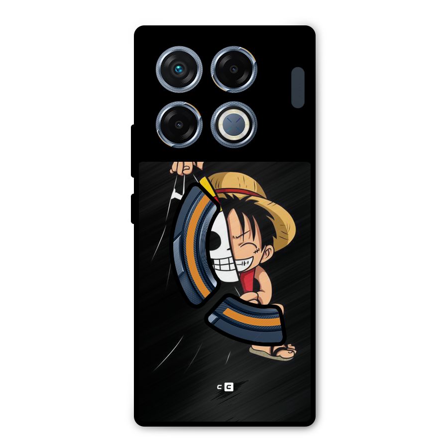 Pirate Luffy Metal Back Case for Infinix GT 20 Pro