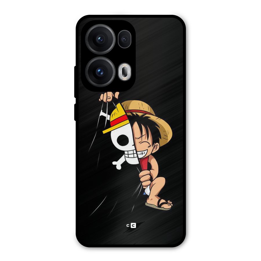 Pirate Luffy Metal Back Case for Oppo Reno13 Pro
