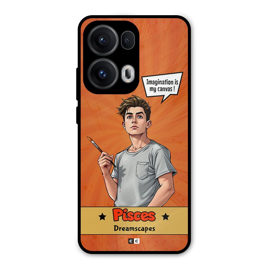 Pisces Dreamer Metal Back Case for Oppo Reno13 Pro