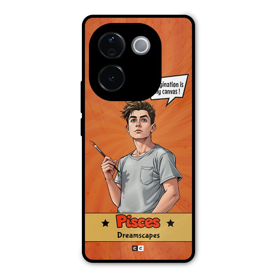 Pisces Dreamer Metal Back Case for Vivo T3 Pro