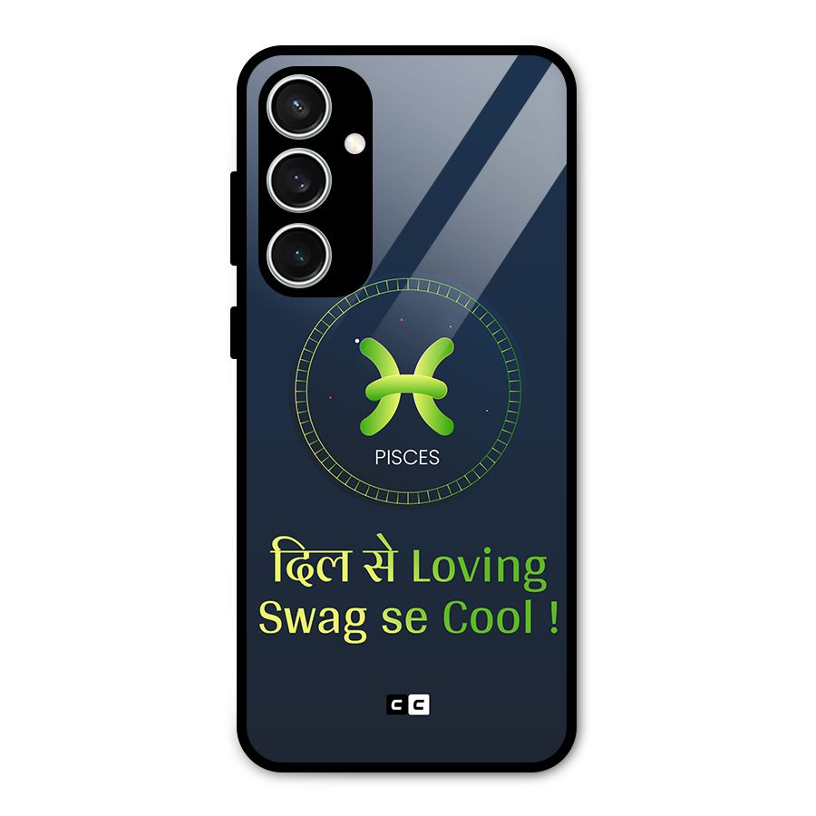 Pisces Swag Glass Back Case for Galaxy S23 FE